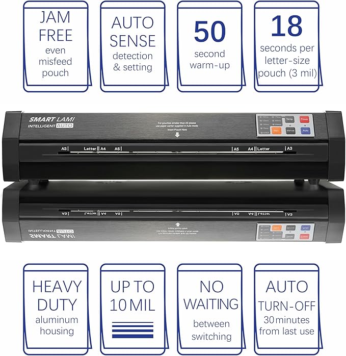 SINCHI Auto Sense 13" Heavy-Duty Laminator - Image 2