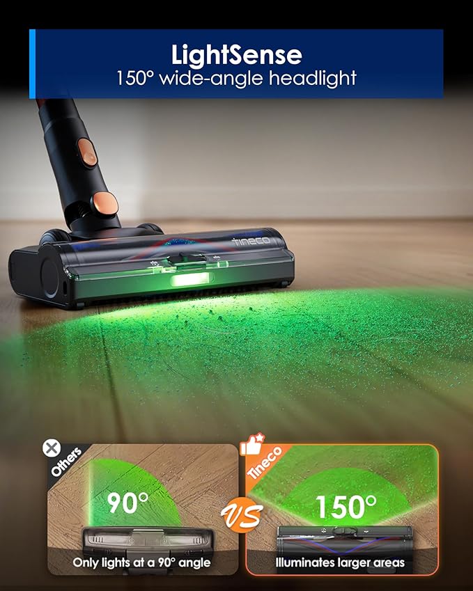Tineco Pure ONE S70 Cordless Vacuum Cleaner, 200AW Powerful Suction, 3D Sense - Image 5