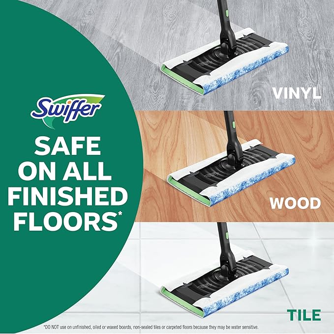 Swiffer Sweep & Mop Deluxe 2-in-1 Floor Mopping and Sweeping Kit, Includes 1 - Image 4