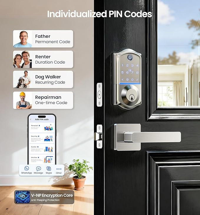 Veise VE017-B Fingerprint Smart Lock - Image 4