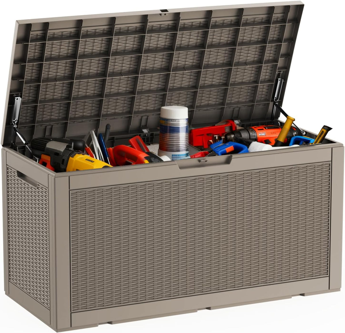 drato 100 gallon large deck box, outdoor storage, main product view