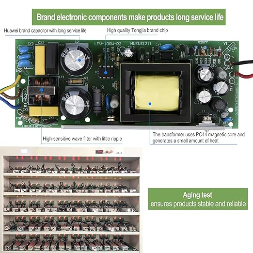 LED Driver 100 Watts 24V DC Low Voltage Transformer， Waterproof IP67 LED Power - Image 3