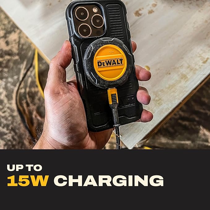 DEWALT Magnetic Phone Holder for Car Kit, Heavy Duty Wireless Charger, Vent - Image 3