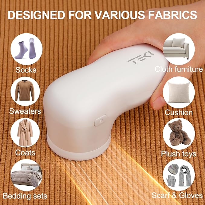 Fabric Shaver Lint Remover Sweater Shavers to Remove Pilling, Rechargeable - Image 4
