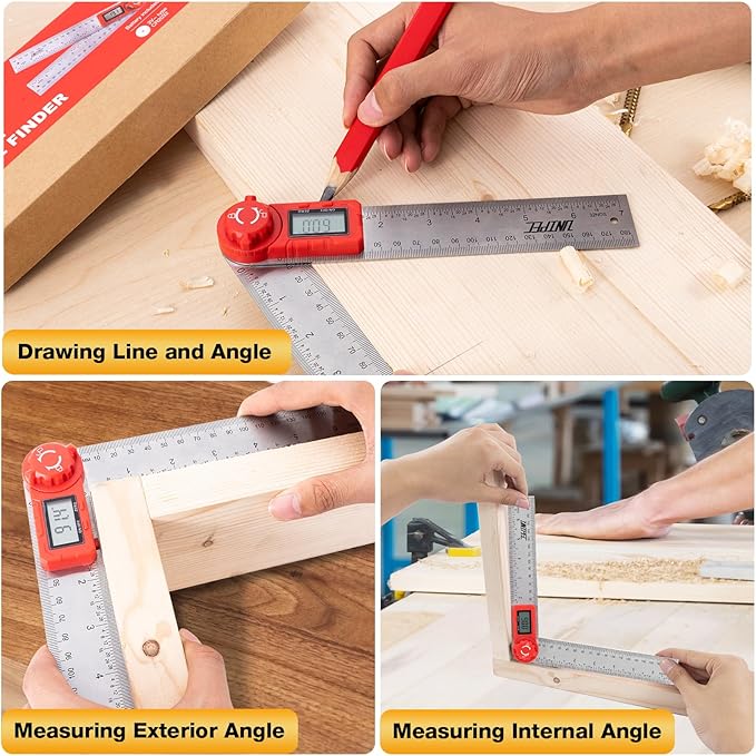UNIPEC Digital Angle Finder Protractor, Angle Finder Ruler, Stainless steel - Image 2