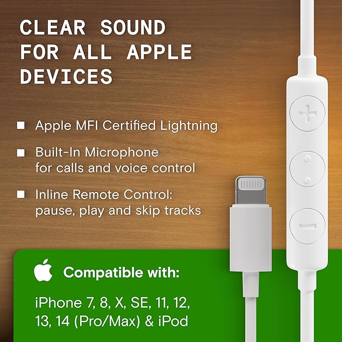 Symphonized iPhone Earphones Wired Deep Bass Sound, 3D Sound, Microphone Volume - Image 6