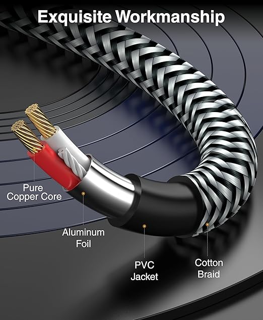 BlueRigger 3.5mm Aux to 2RCA Audio Cable - Image 6