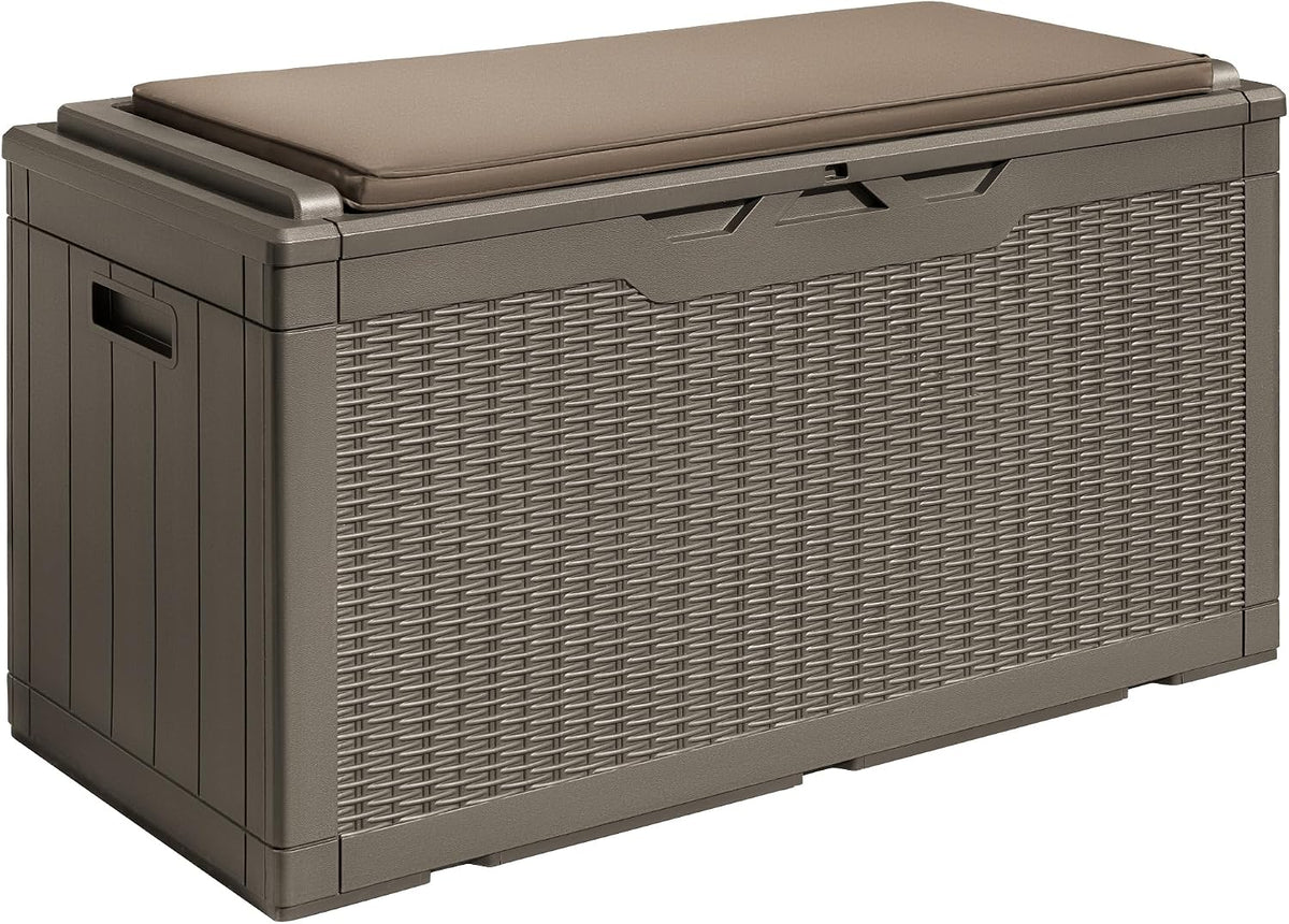 devoko 100 gallon resin waterproof outdoor storage box, main product view