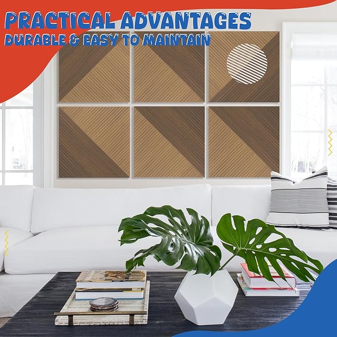 EVENRISING Acoustic Panels 6 Pack, Soundproof Wall Panels 23.6 x 23.6 Inches - Image 7