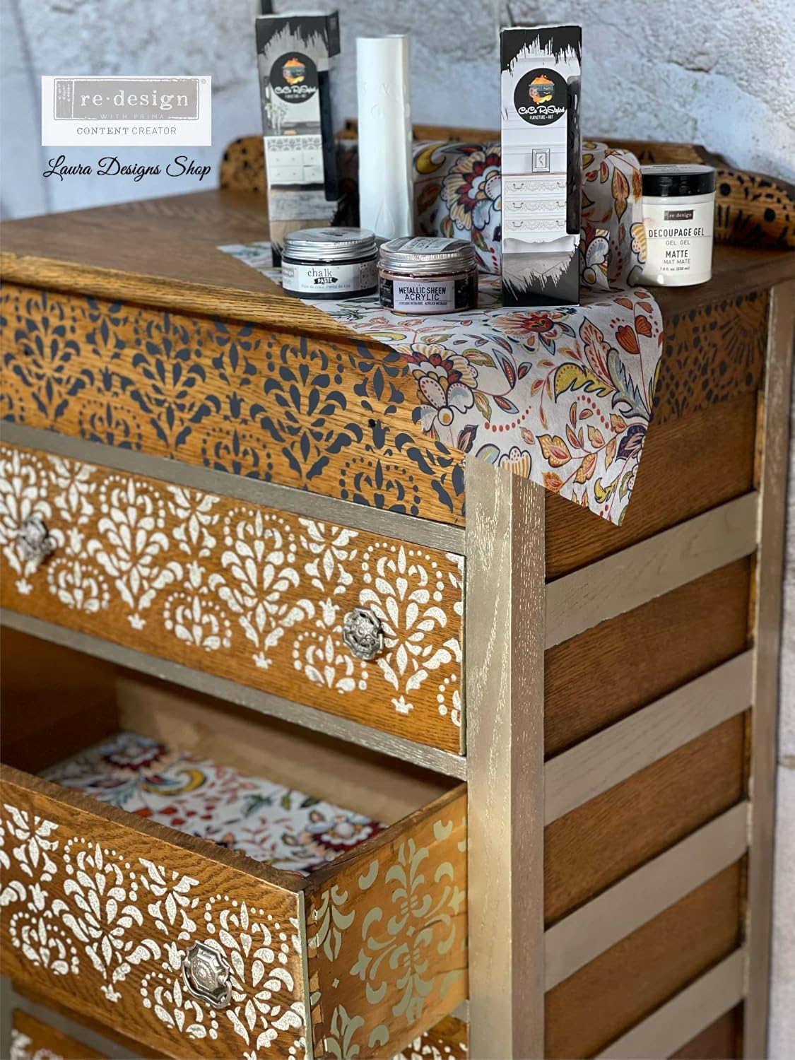 Prima Marketing Inc. REDESIGN CHALK PASTE, Iron Gate