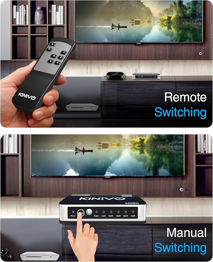 Kinivo HDMI Switch 5 in 1 Out 4K 60Hz - Image 7
