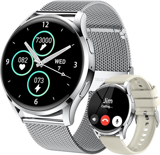 Smart Watch for Men Women Fitness: Waterproof Make/Answer Call Smart Watches by Unknown