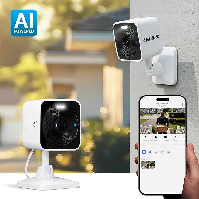 Defender GO 2K AI Powered WiFi Indoor/Outdoor Home, Baby Security Camera - Image 2