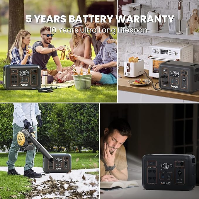 ALLWEI LiFePO4 Portable Power Station 1200W - Image 7