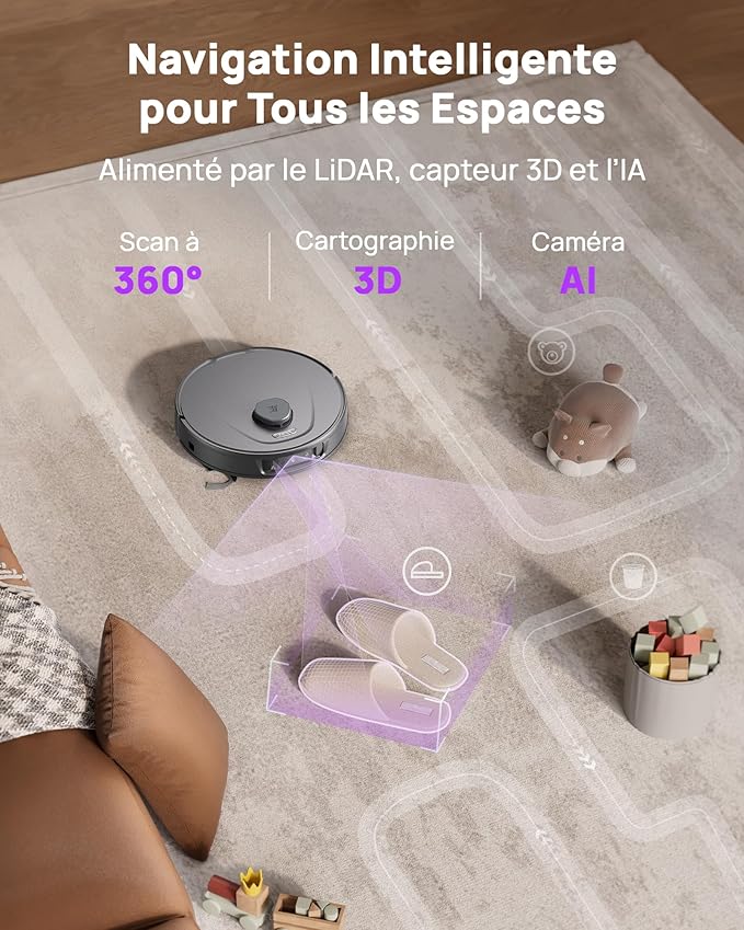 3i P10 Ultra Robot Vacuum and Mop Combo, Extendable Mop - Image 6