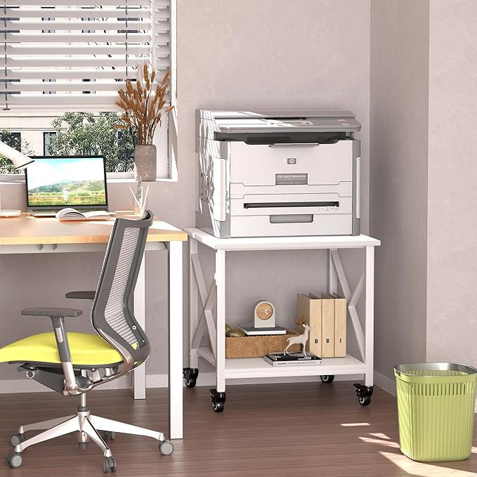 TQQDCI Printer Stand, 23.6 x 23.6 Inches Large Printer Stand - Image 7
