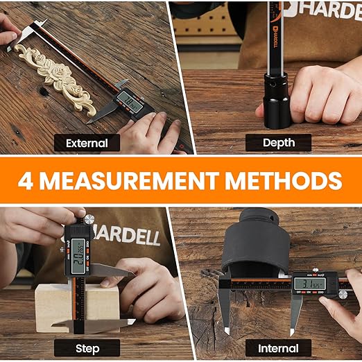 HARDELL Digital Caliper 12 Inch, Stainless Steel Caliper Measuring Tool - Image 5