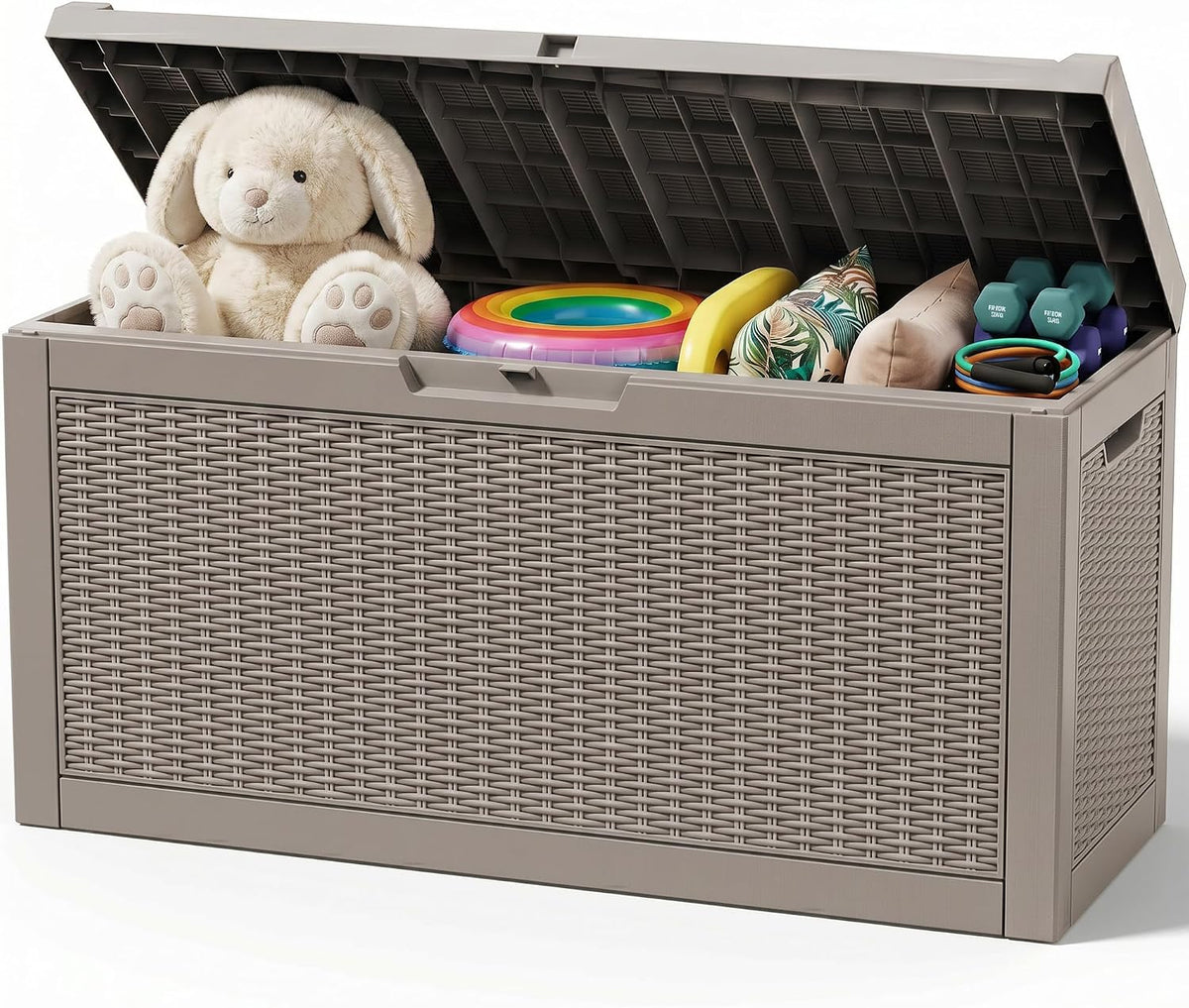 outdoor storage box,100 gallon waterproof resin patio deck, main product view