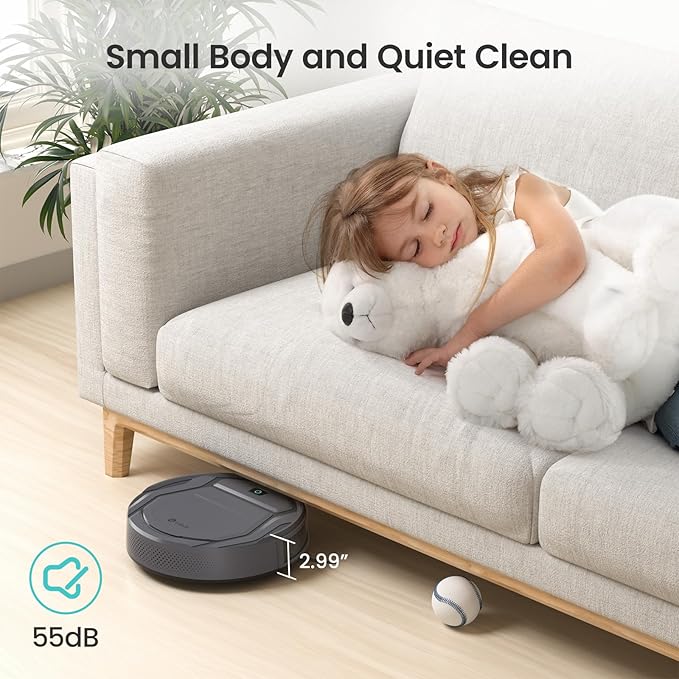 Lefant M210P Robot Vacuum Cleaner, 4000pa Suction, 200 Mins Runtime, Super Thin - Image 3