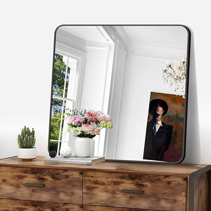FORBATH Bathroom Mirror 30" x 30", Large Square Wall Mirror - Image 3