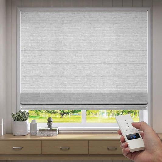 ZSTARR Smart Roman Shades Rechargeable Motorized Blinds by ZSTARR