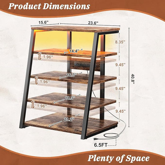 Armocity 5-Tier AV Media Stand - Image 2