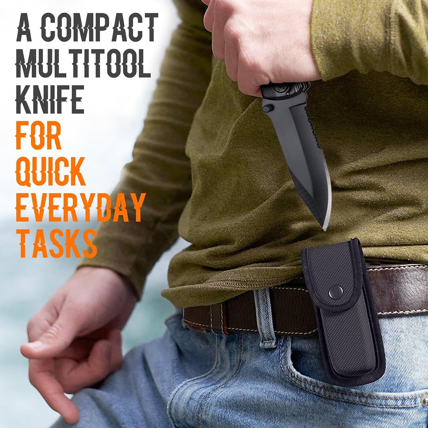 Nephew Gifts from Auntie, Multitool Knife, Gifts for Nephew, Nephew’s Christmas Practical Gift, Nephews Birthday Present, Gift for Camping, Hiking, Fishing, 20 in 1 Multitool