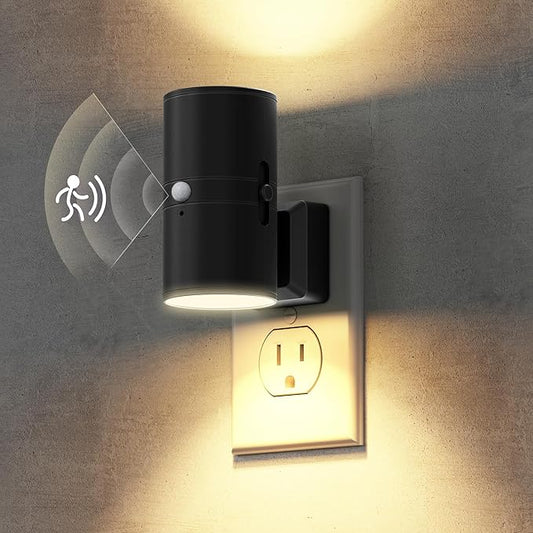 Briignite Motion Sensor Night Light, Motion Activated Plug in Night Lights by WelcometoBriigniteenjoyyourshopping