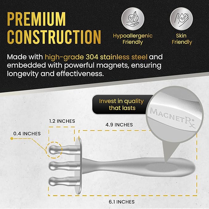 MagnetRX® Magnetic Therapy Massage Fork – Multi–Functional Magnetotherapy Pen - Image 3