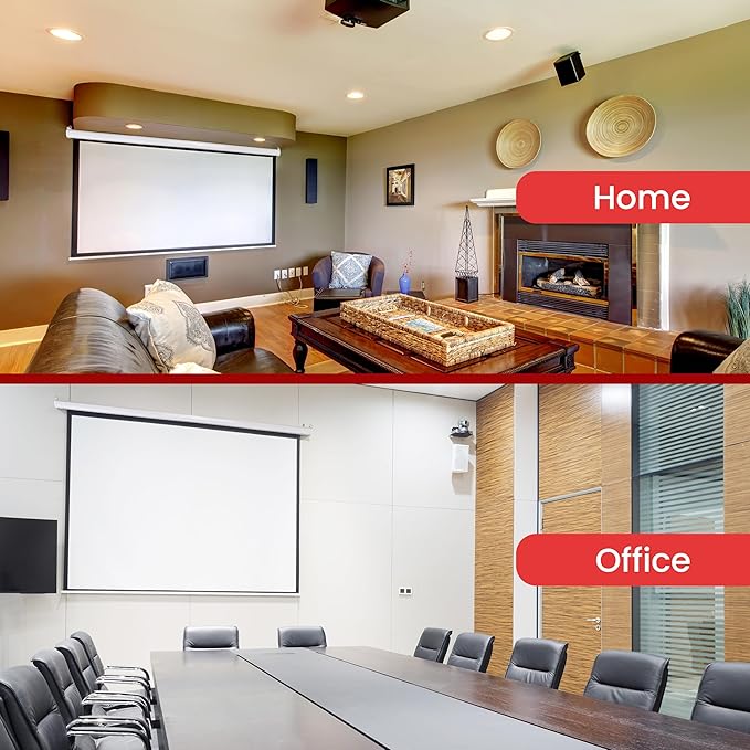 Pyle Manual Pull Down Projector Screen - Image 7
