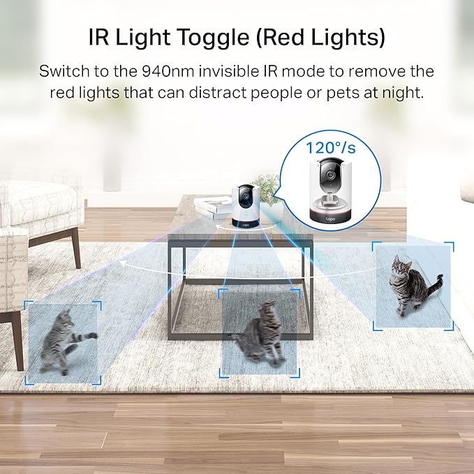 TP-Link Tapo 2K QHD Pan/Tilt Wi-Fi Camera | Apple HomeKit | Physical Privacy - Image 7