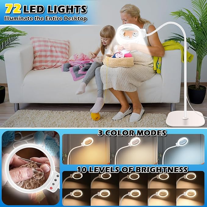 30X 10X Large Floor Magnifying Glass - Image 4