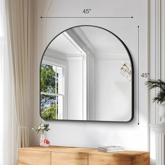 Arched Bathroom Mirror, Wall Mounted Mirror, Living Room, Hanging or Leaning - Image 2