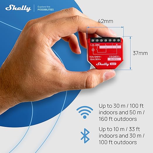 Shelly 1PM Gen3 | WiFi Smart Relay Switch - Image 4