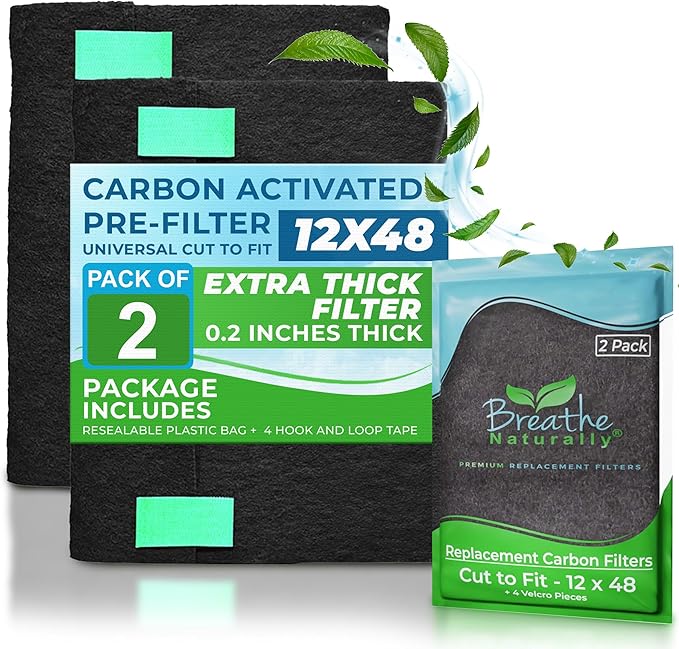 Breathe Naturally Universal Cut To Fit Carbon Activated Air Filter by BreatheNaturally