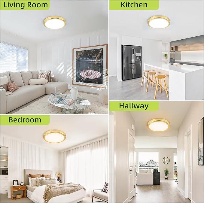 hykolity 2 Pack 9 Inch Selectable CCT LED Round Flat Panel Light, 18W 1800LM - Image 6