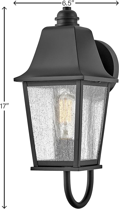 Hinkley Kingston Single Light Wall Mount Outdoor Lantern - Image 2