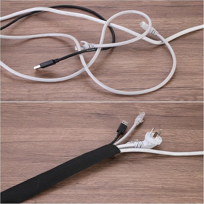 MECCANIXITY Braided Cable Sleeves Heat Shrinkable Fabric Sleeving, 3/8" 10ft - Image 6