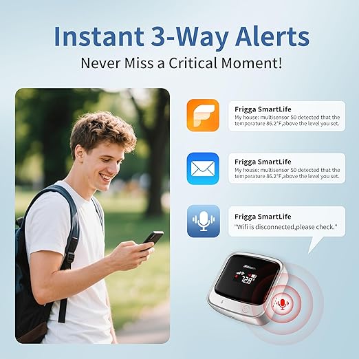 Frigga 4G Cellular & WiFi Temperature Humidity Monitor, 2 Years Subscription - Image 5