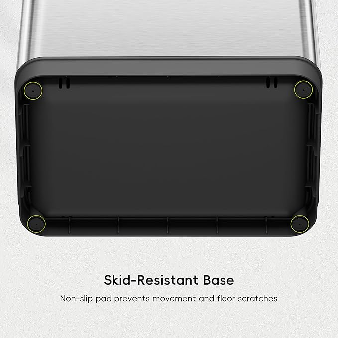 EKO Phantom-T 50 Liter / 13.2 Gallon Vertical Motion Sensor Trash Can, Brushed - Image 8