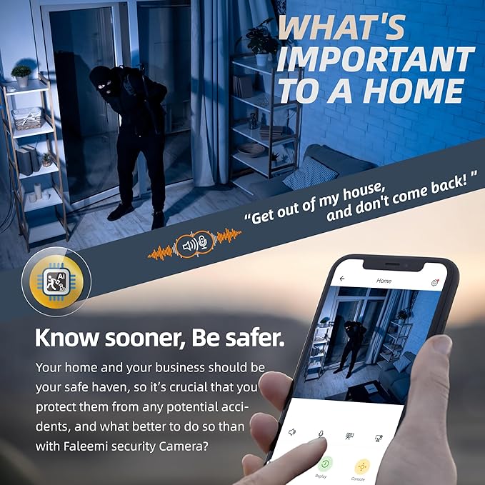 faleemi 2K WiFi Security Camera - Image 4