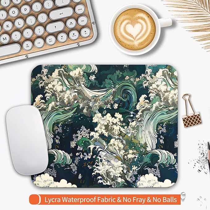 Armanza Square Mouse Pad Japanese Art, Personalized Premium-Textured Custom - Image 3