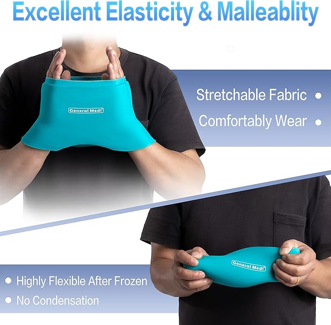 General Medi Headache & Migraine Ice Wrap Cap, Cold Therapy Migraine Relief Hat - Image 2