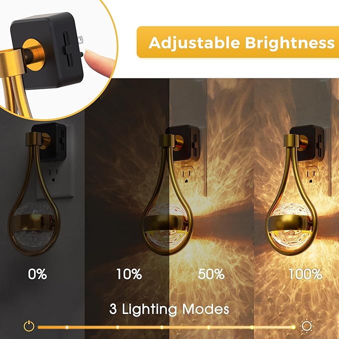 L LOHAS LED Night Lights Plug Into Wall: Star Projector Nightlight, Dusk to - Image 2