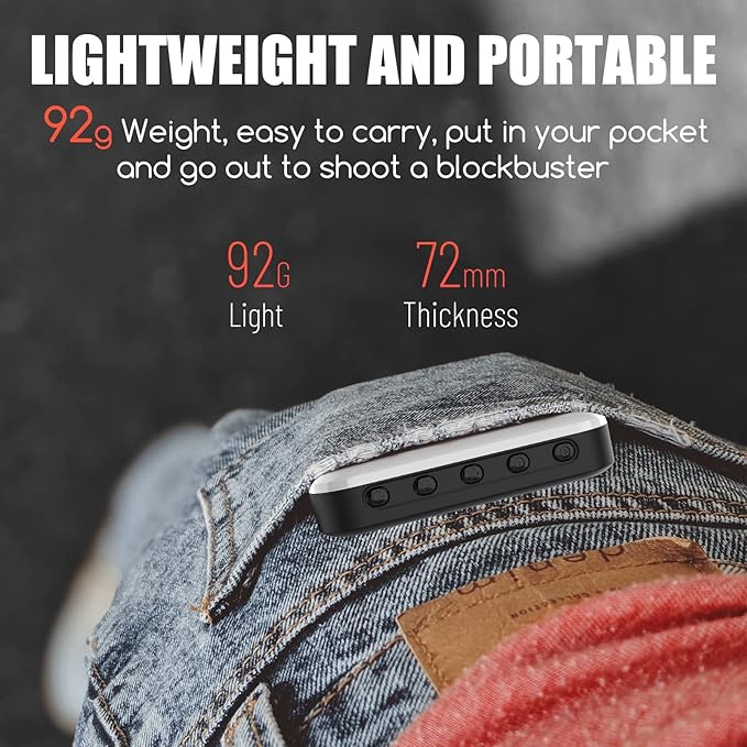 Selfie Light - BANSINE USB-Rechargeable LED Phone Light - Portable Photo Light - Image 3