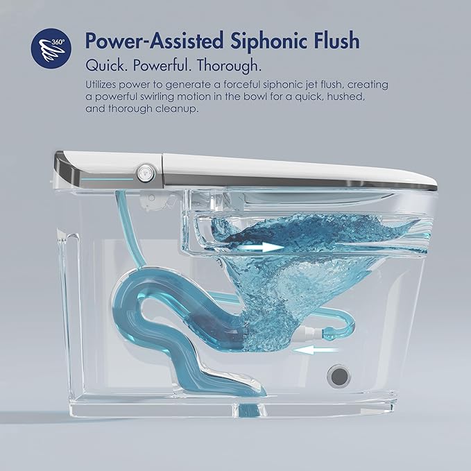 Eridanus Smart Toilet with Bidet Built in, One Piece Bidet Toilet - Image 5
