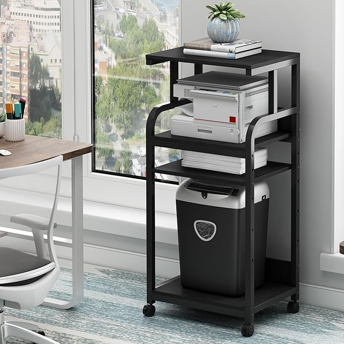 Fannova Printer Stand with Adjustable Shelf, 4 Tier Large Tall Printer Table by Fannova