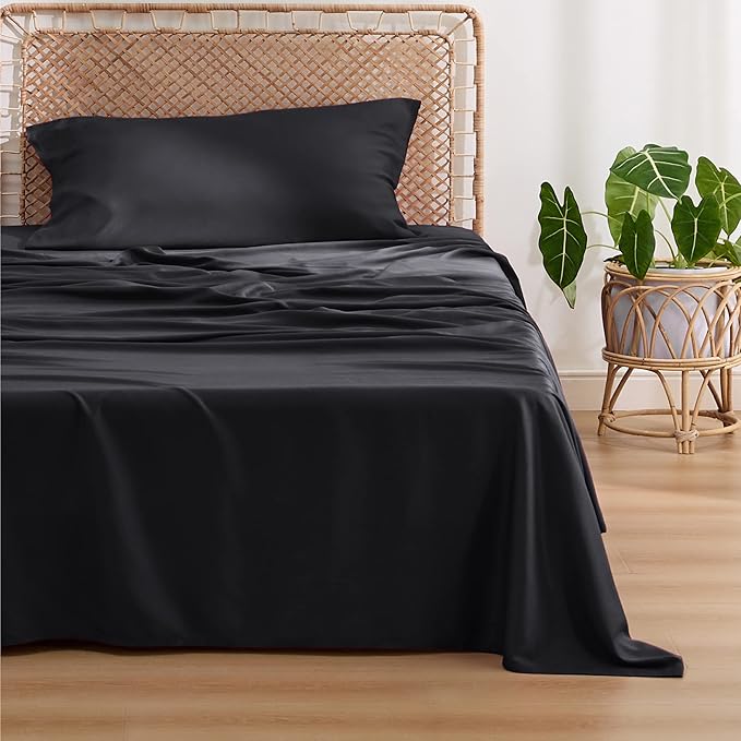 Bedsure Cooling Sheets Twin XL, Rayon Derived from Bamboo, Breathable & Soft - Image 2
