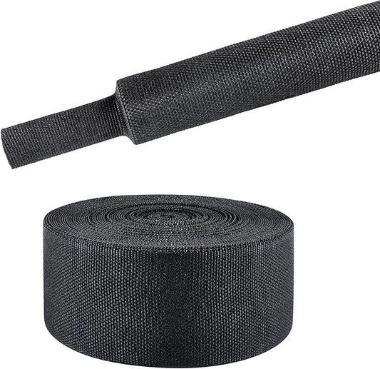 Sonoreboom 2 in 1 Heat Shrink Braided Sleeving Fabric Tubing-Ideal fit by Sonoreboom