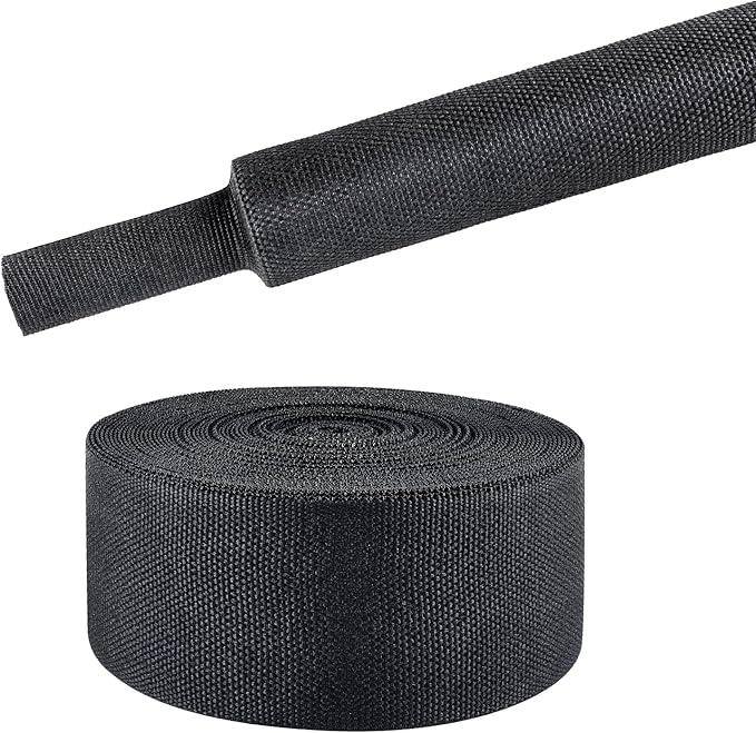 Sonoreboom 2 in 1 Heat Shrink Braided Sleeving Fabric Tubing-Ideal fit by Sonoreboom
